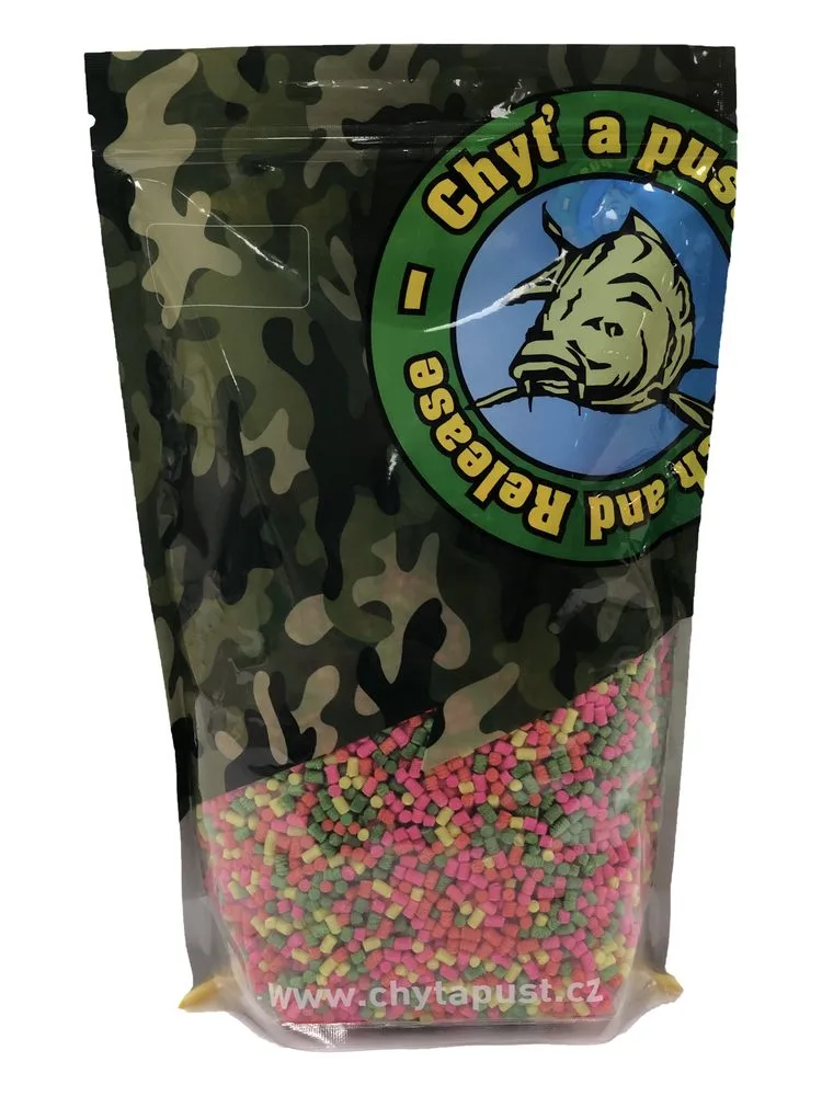 Chyť a pusť Pelety Fluo Mini signal PVA Mix 3mm 900g - Mix