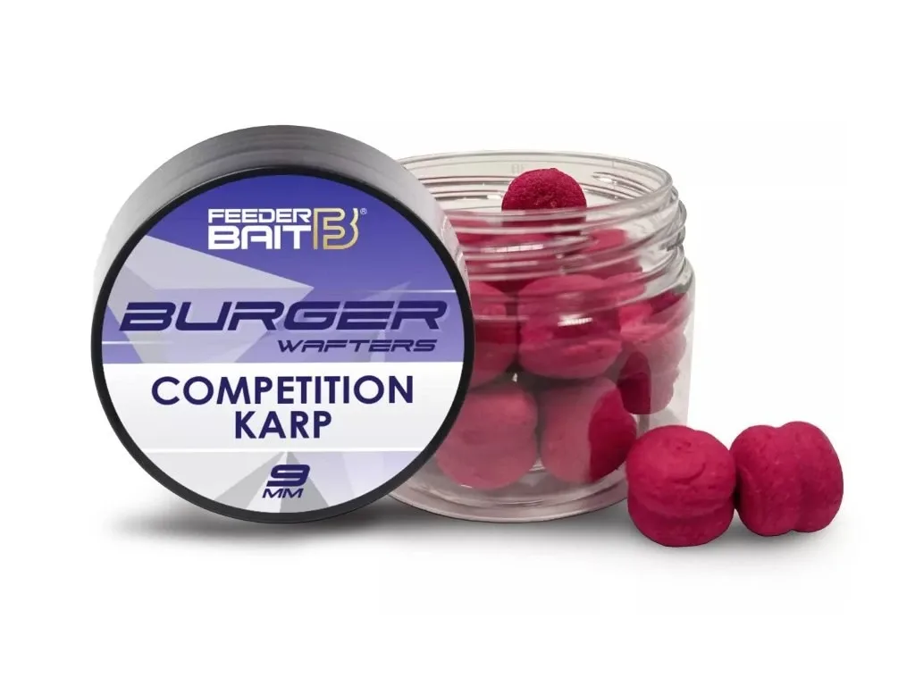 FeederBait Neutálně Vyvážené Nástrahy Burger Wafters 9mm Průměr: 9mm, Příchuť: Competition Carp