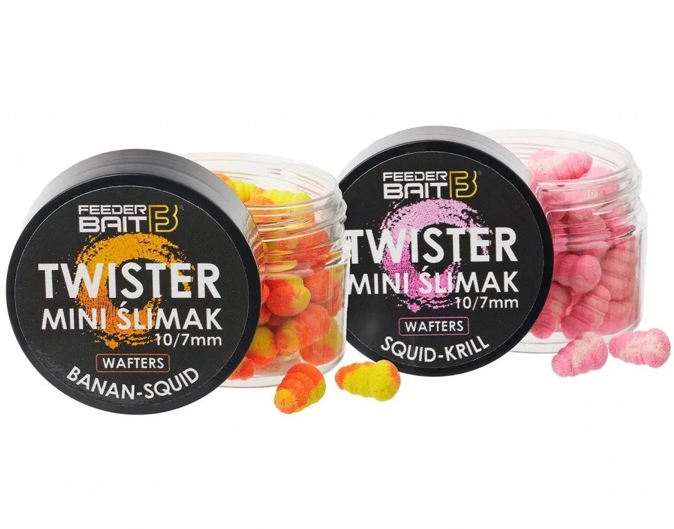 FeederBait Neutrálně Vyvážená Nástraha Mini Šlimak Wafters 25ml Hmotnost: 25g, Průměr: 7x10mm, Příchuť: Švestka / Česnek