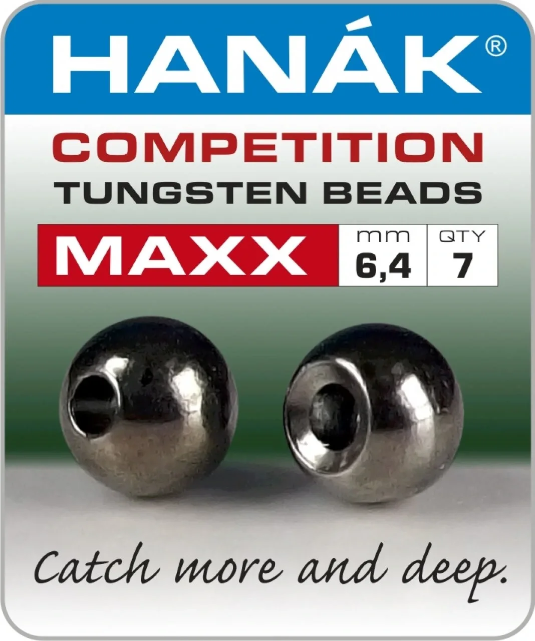 Hanák Competition Hanák Tungstenové Hlavičky MAXX 6,4mm Černý Nikl