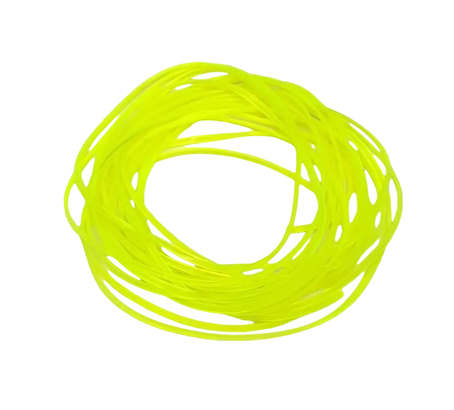 Hends Body Glass Half Round 1,2 mm Yellow Fluo