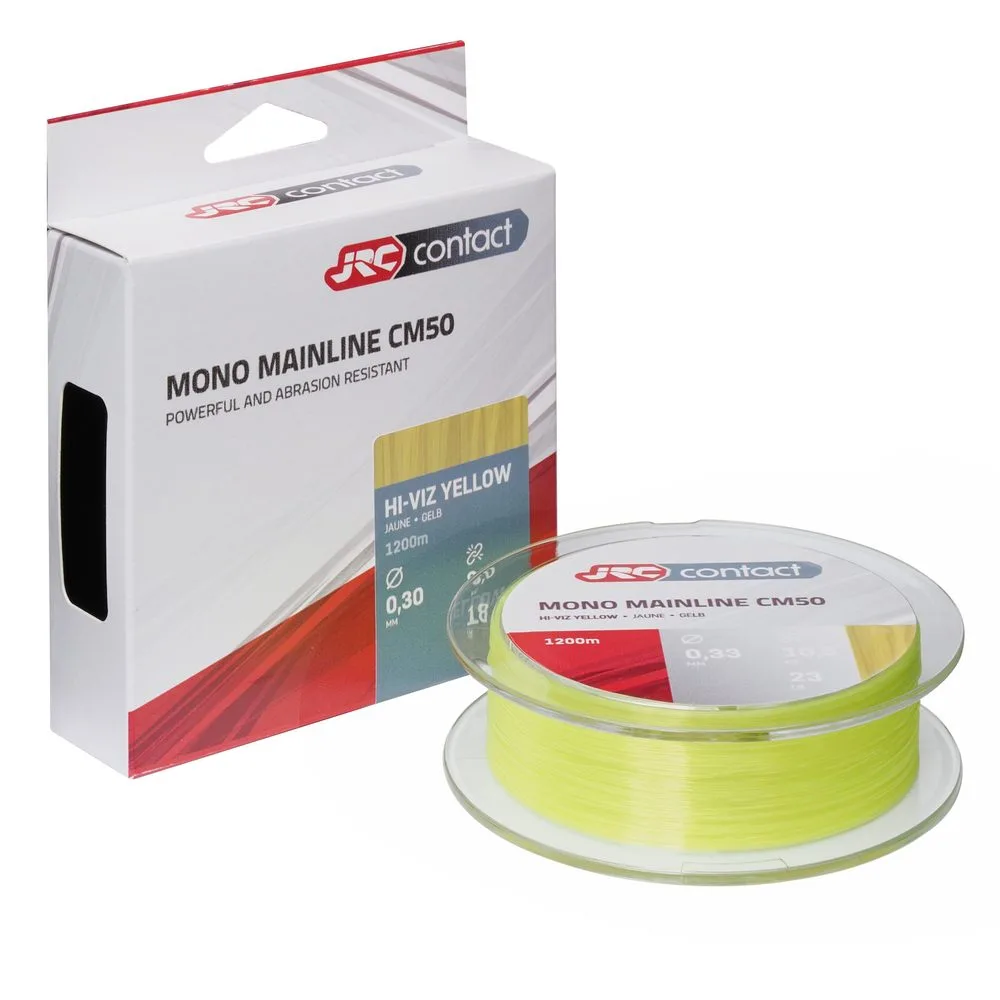 JRC Vlasec Contact CM50 Hi Viz Yellow 1200m - 0,28mm 7kg