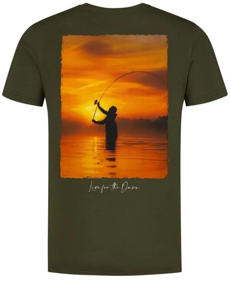 Korda Tričko Sunrise Tee Dark Olive - XXL