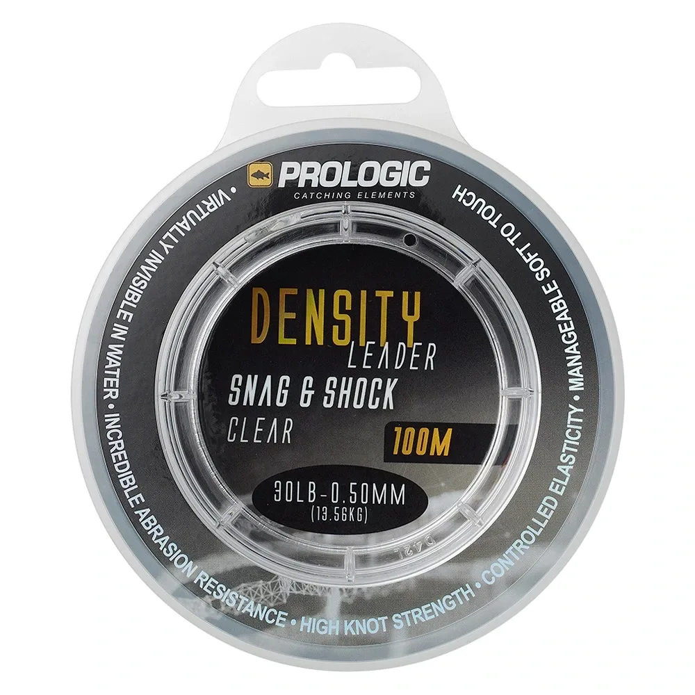 Prologic Šokový Vlasec Density Snag Shock Leader Clear 100 m Nosnost: 20,41 kg, Průměr: 0,60mm