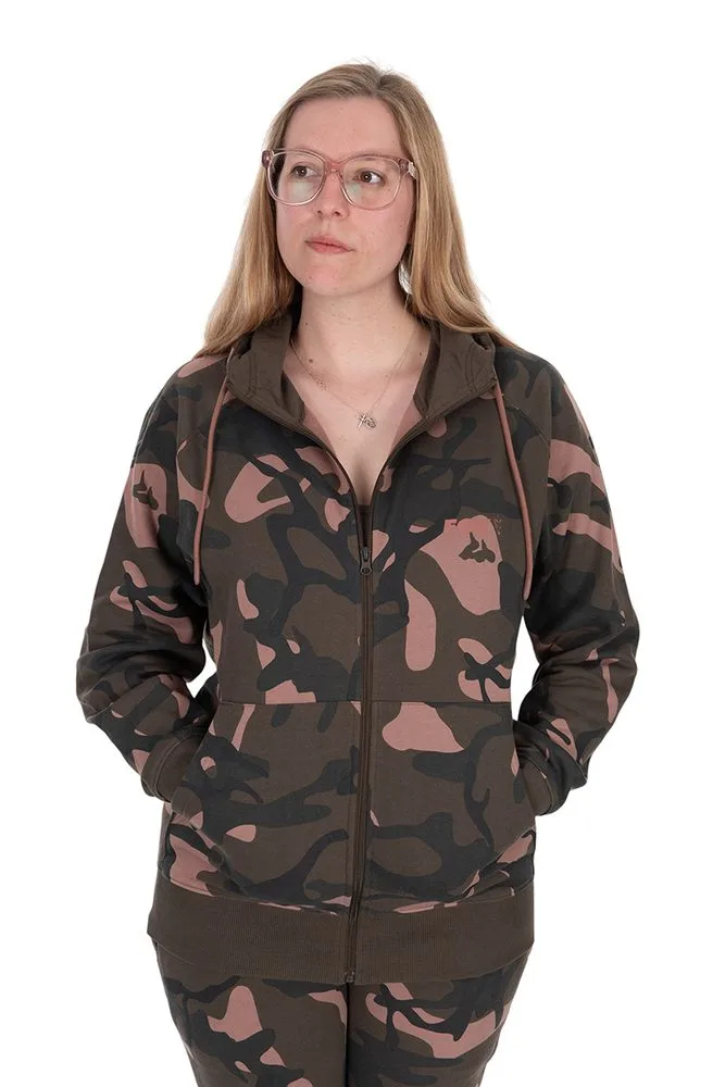 Fox Dámská Rybářská Mikina Womens Zipped Camo Hoodie - XL