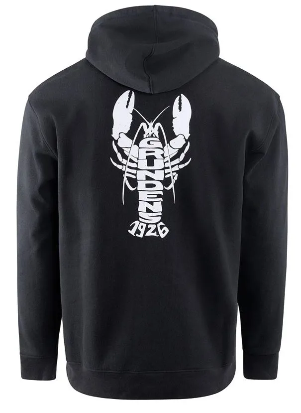 Grundéns mikina eat your words dwr hd hoodie black lobster graphic - s