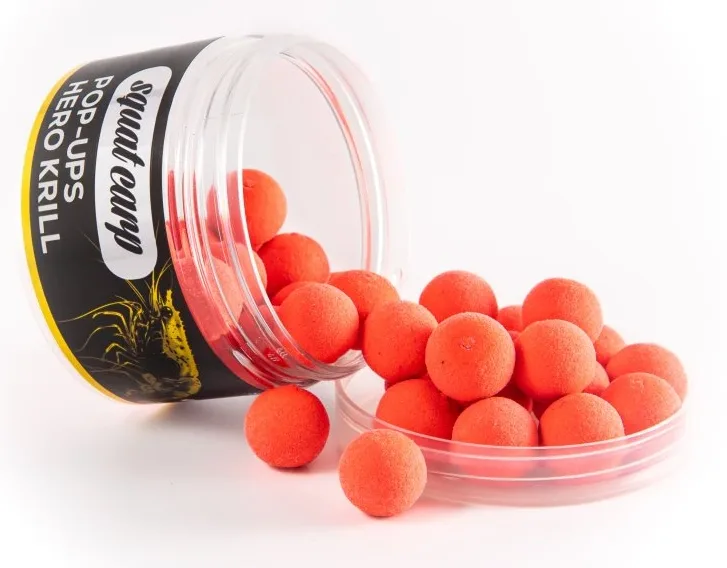 Squat carp plovoucí boilies pop-up hero krill 60 g - 12 mm