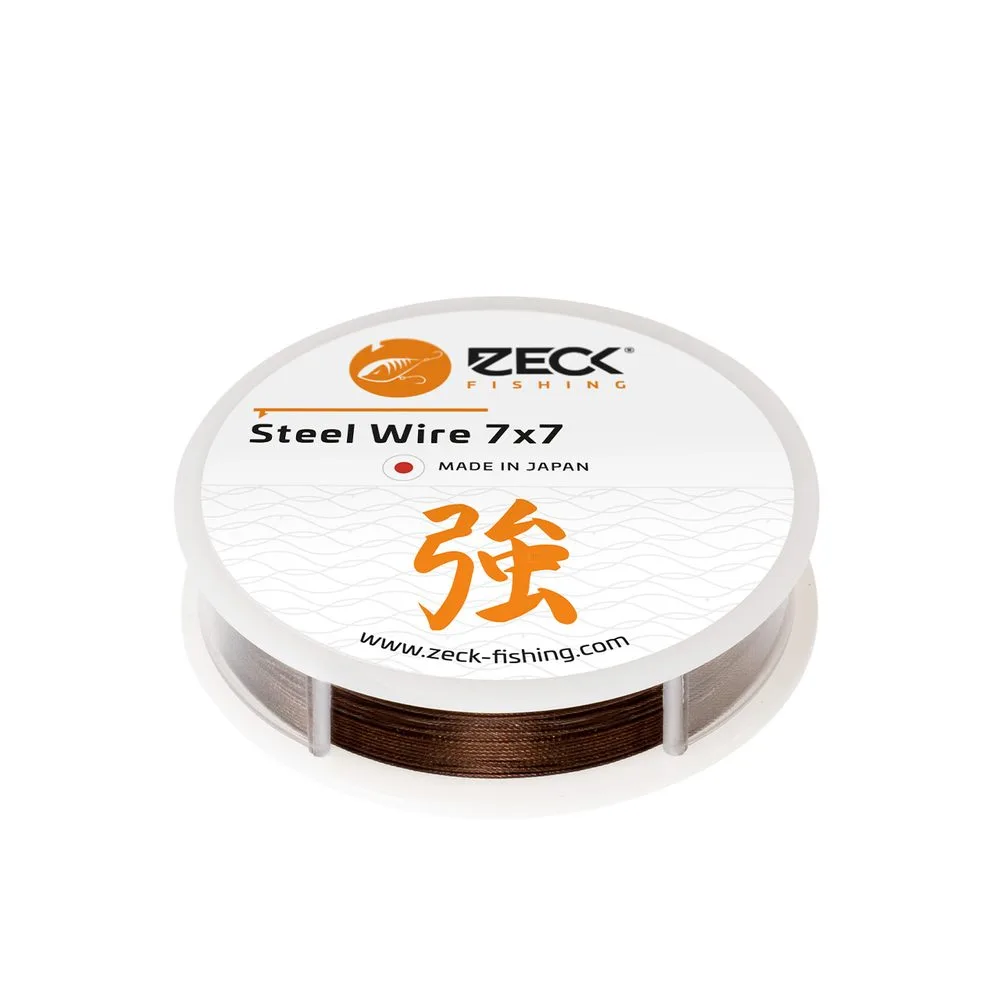 Zeck Vazatelné ocelové lanko 7x7 Steel Wire 5m - 0,54mm / 24kg