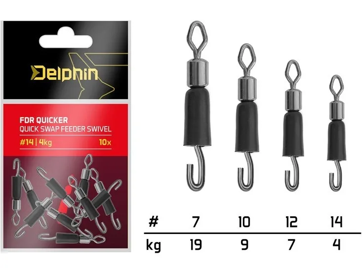 Delphin Rychloobratlík S Gumičkou FDR Quicker 10 ks Nosnost: 4kg, Velikost: #14