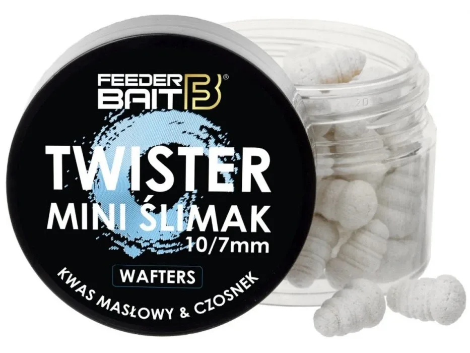 FeederBait Neutrálně Vyvážená Nástraha Mini Šlimak Wafters 25ml Hmotnost: 25g, Průměr: 7x10mm, Příchuť: Česnek Butyric Acid