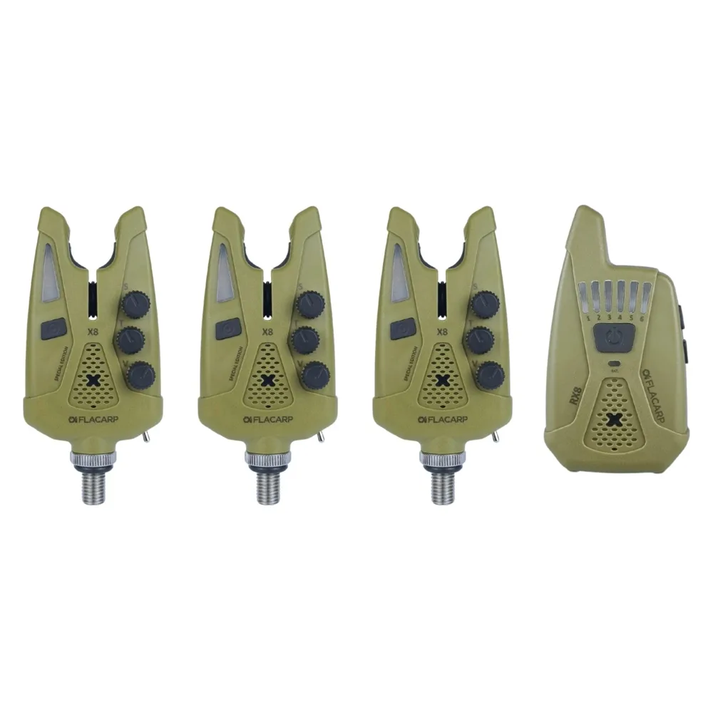 Flacarp sada signalizátorů x8+rx8 3+1 speciální barevná edice - khaki