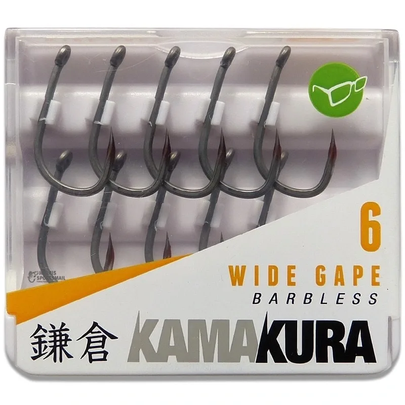 Korda Háčky Kamakura Wide Gape Barbless 10ks Velikost háčku: #6