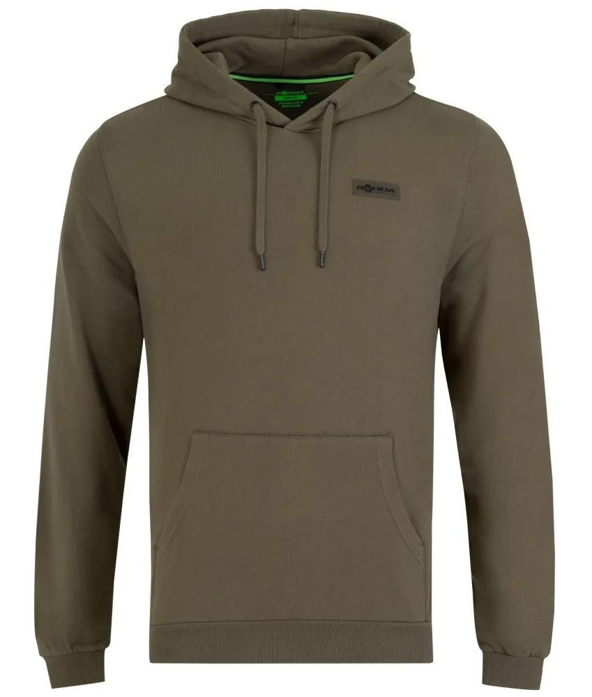 Korda mikina patch hoodie dark olive - xxxl
