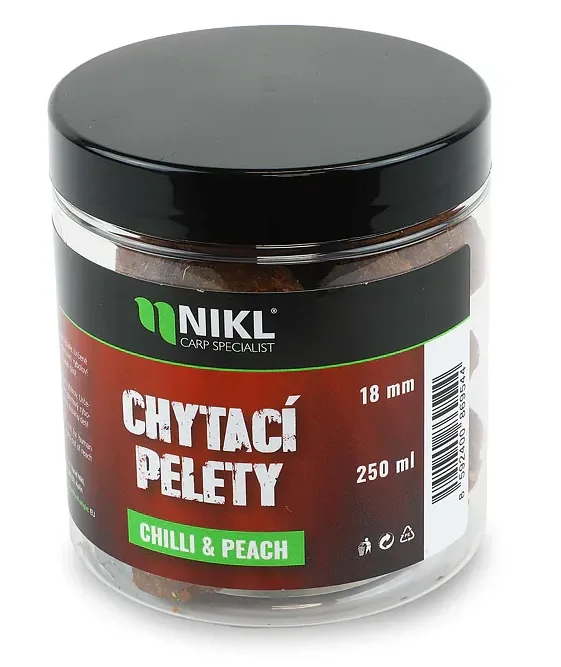 Nikl Chytací Pelety Chilli & Peach 250g Hmotnost: 250g, Průměr: 18mm