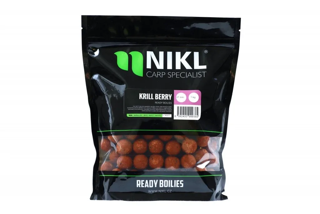 Nikl Ready Boilie Krill Berry Hmotnost: 1kg, Průměr: 30mm