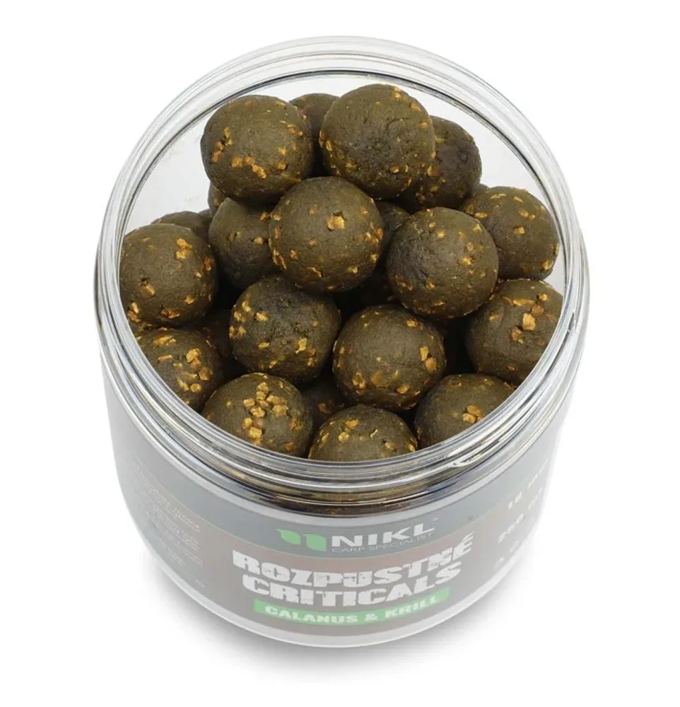 Nikl Rozpustné Criticals boilie Calanus & Krill 250ml - 18mm – Karel Nikl