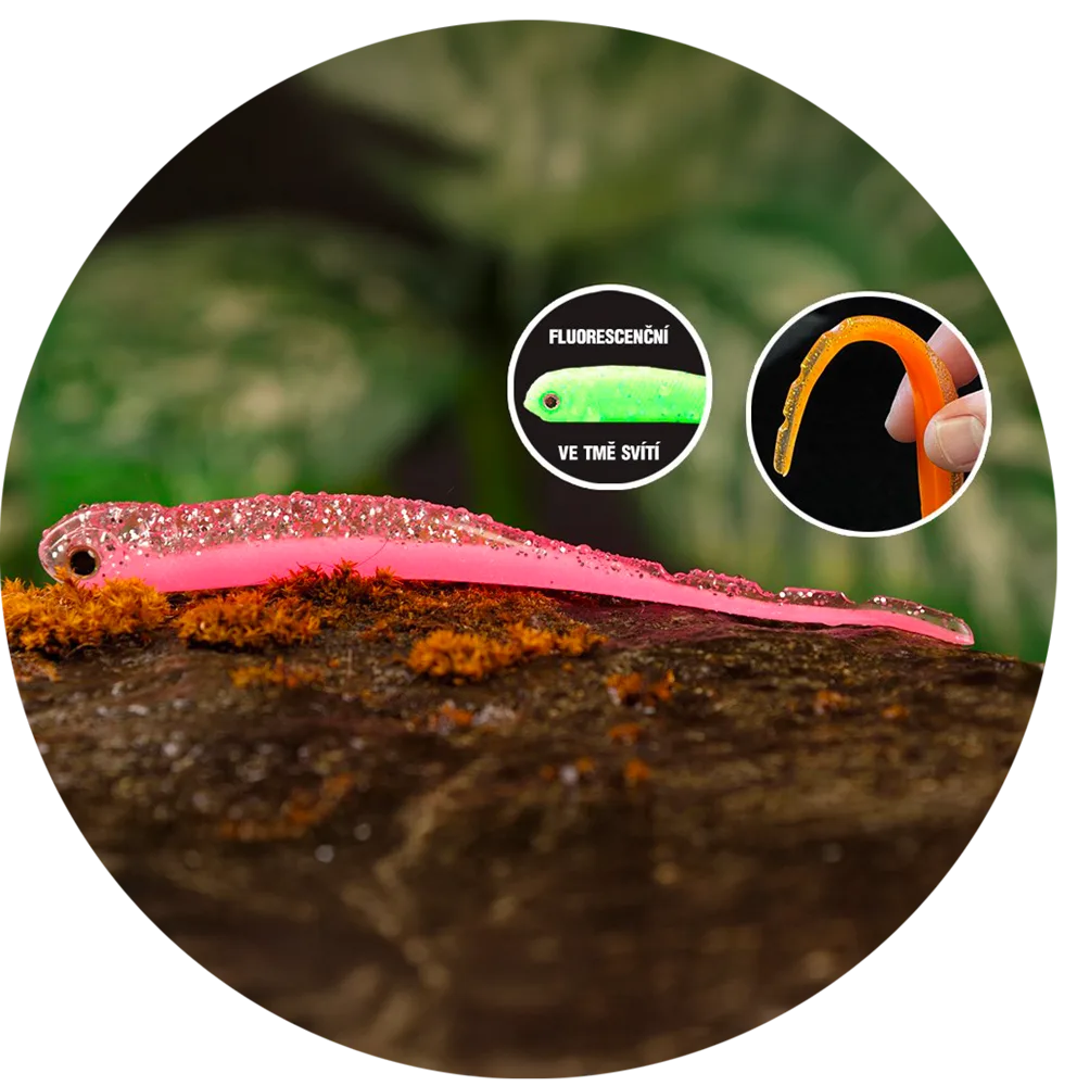 Redbass smáček big snake pink g uv color - 15,5 cm 11 g