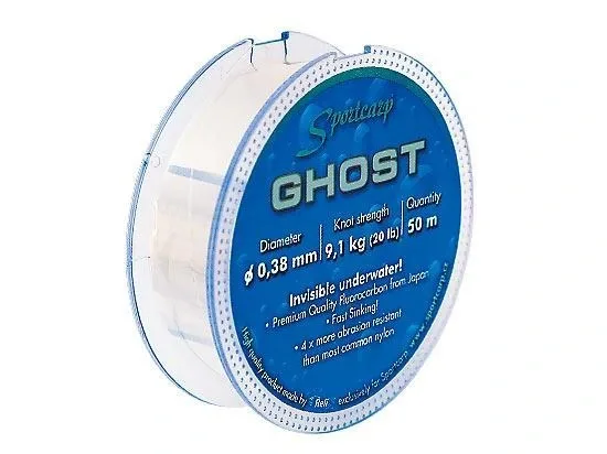 Sportcarp Vlasec Fluorocarbon Ghost 50m Nosnost: 13,6kg, Průměr: 0,50mm