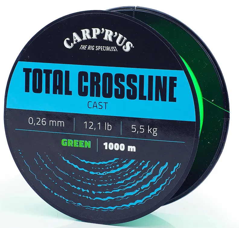 Carp´r´us vlasec total crossline cast green 1000 m - 0,23 mm 4,4 kg – Carp ´R´ Us
