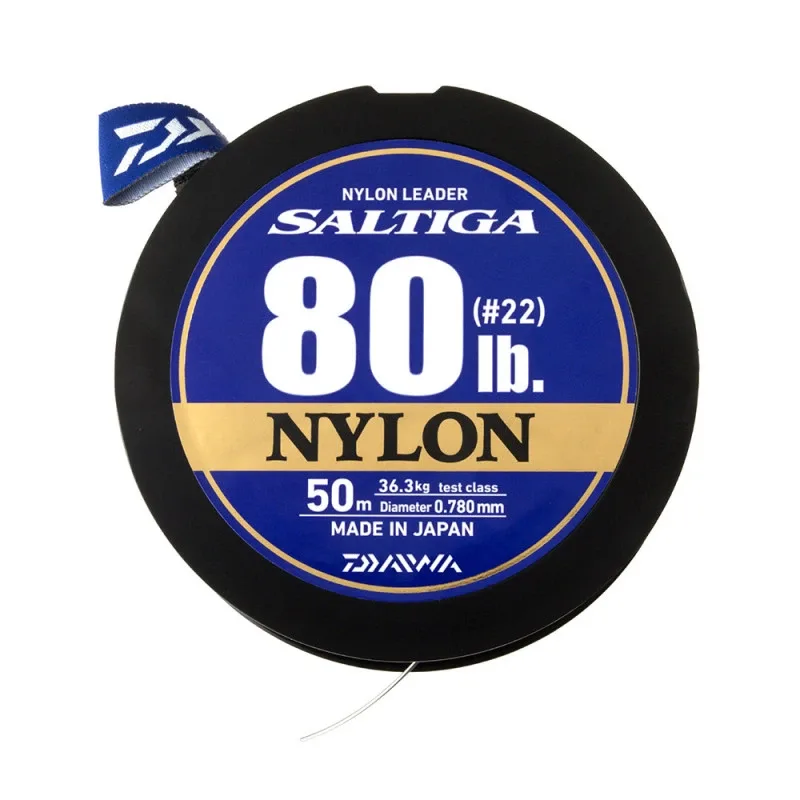 Daiwa Vlasec Saltiga Nylon Leader 50m Nosnost: 45,40kg, Průměr: 0,91mm