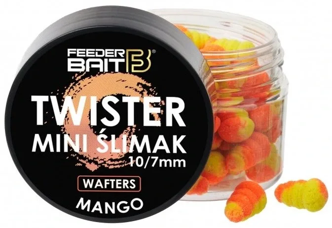FeederBait Neutrálně Vyvážená Nástraha Mini Šlimak Wafters 25ml Hmotnost: 25g, Průměr: 7x10mm, Příchuť: Mango