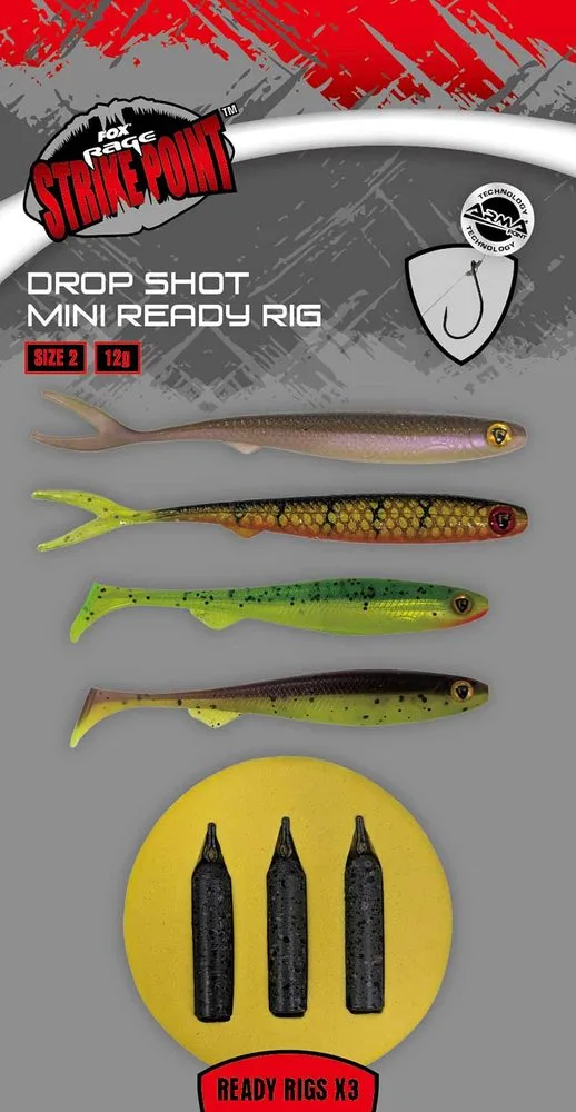 Fox Rage Návazce Drop Shot Ready Rigs - Mini vel.2 12g