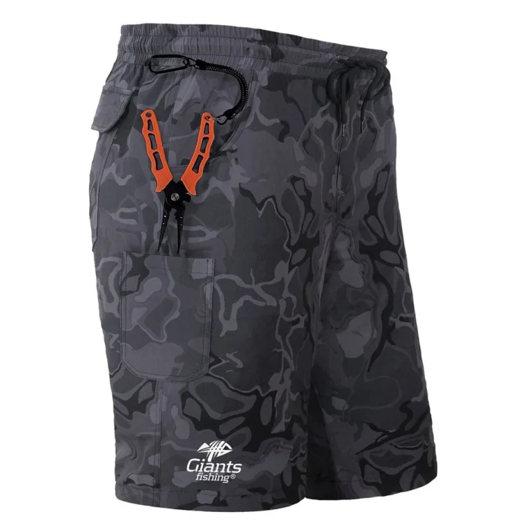 Giants Fishing Kraťasy Shorts Quick Dry UV50+ Camo Grey - M