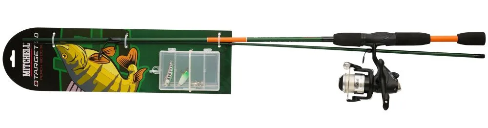 Mitchell prut target ii perch 180 combo light 1,8 m 5-20 g s navijákem a krabička nástrah