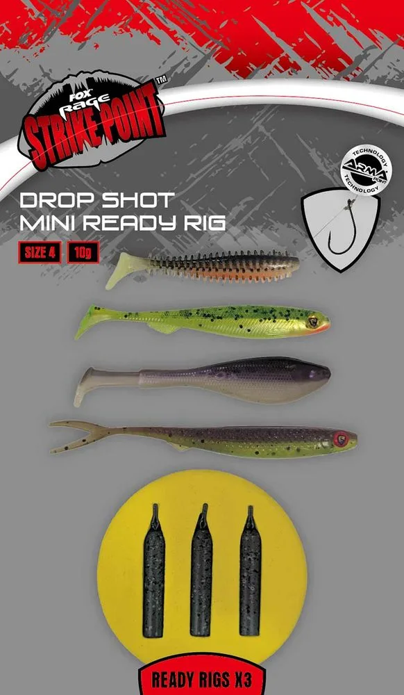 Fox Rage Návazce Drop Shot Ready Rigs - Mini vel.4 10g