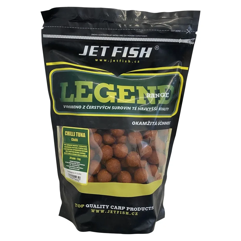 Jet Fish Boilie Legend Range Chilli Tuna Chilli Hmotnost: 1kg, Průměr: 30mm