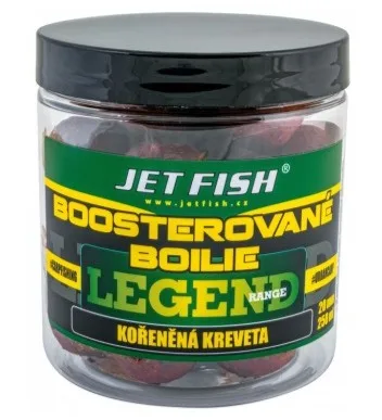 Jet fish boosterované boilie legend range kořeněná kreveta 250 ml - 20 mm
