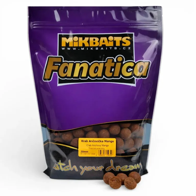Mikbaits Boilies Fanatica Krab Ančovička Mango - 24mm 900g