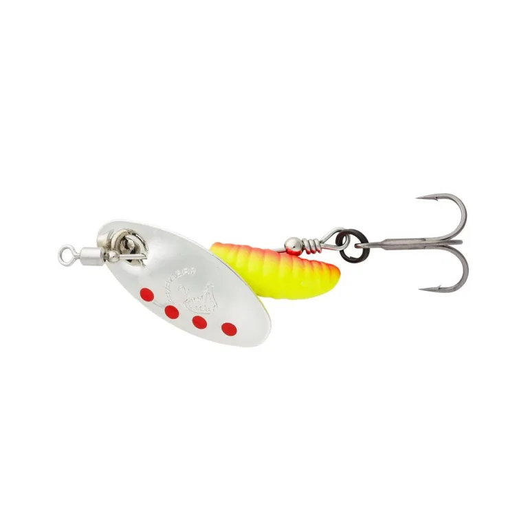 Savage Gear Třpytka Grub Spinners Silver Red Yellow - 3,8g