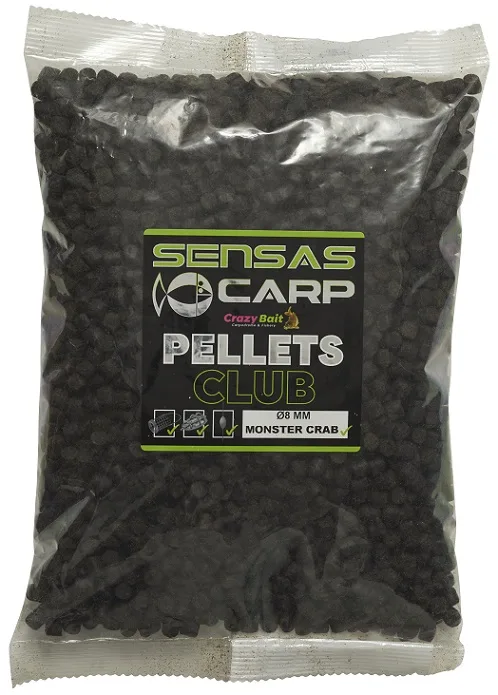 Sensas pelety club monster crab 800 g - 8 mm