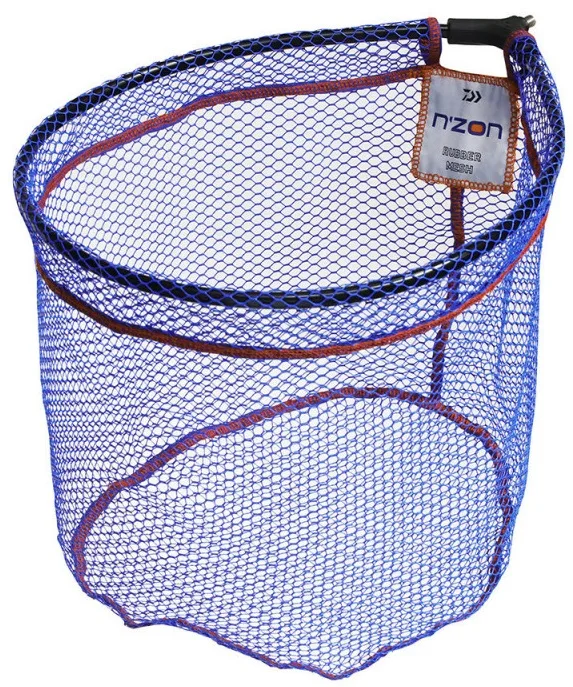 Daiwa podběráková hlava n´zon rubber mesh landing net pogumovaný - 50x40 cm