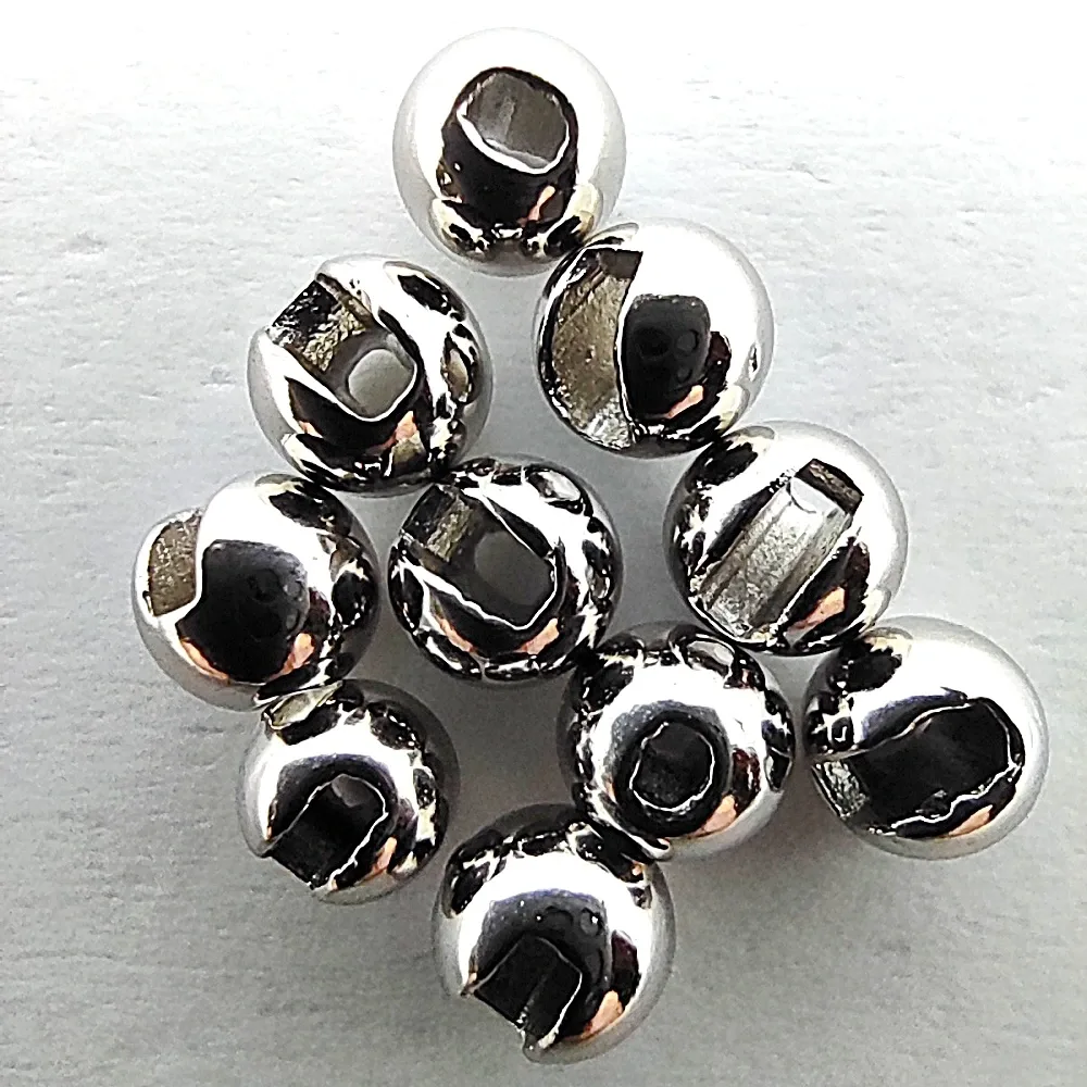 Hends Tungstenové Hlavičky Tungsten Beads Slotted Nickel Průměr: 3,3mm