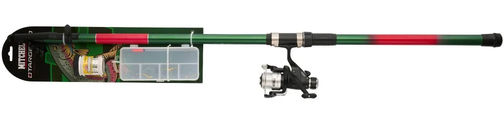 Mitchell prut target ii trout t400 combo light 4 m 5-20 g s navijákem a krabička nástrah