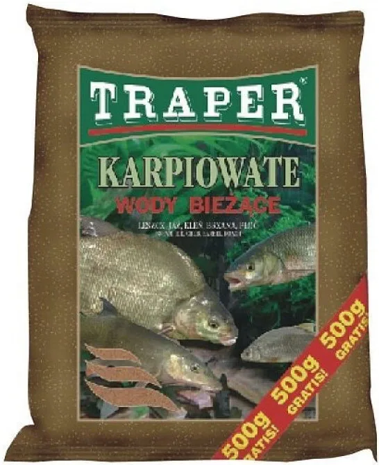 Traper Krmení Popular Kapr Na Tekoucí Vody Hmotnost: 2,5kg, Příchuť: Natural