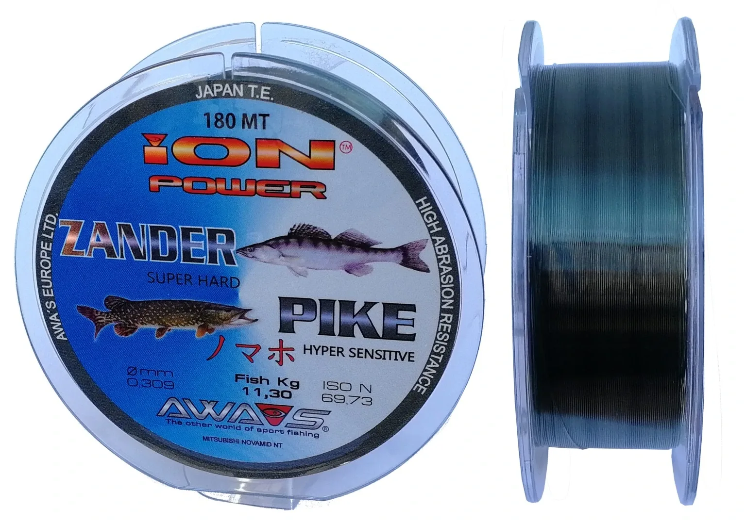 AWAS Vlasec Ion Power Zander Pike 180m Nosnost: 4,6kg, Průměr: 0,181mm