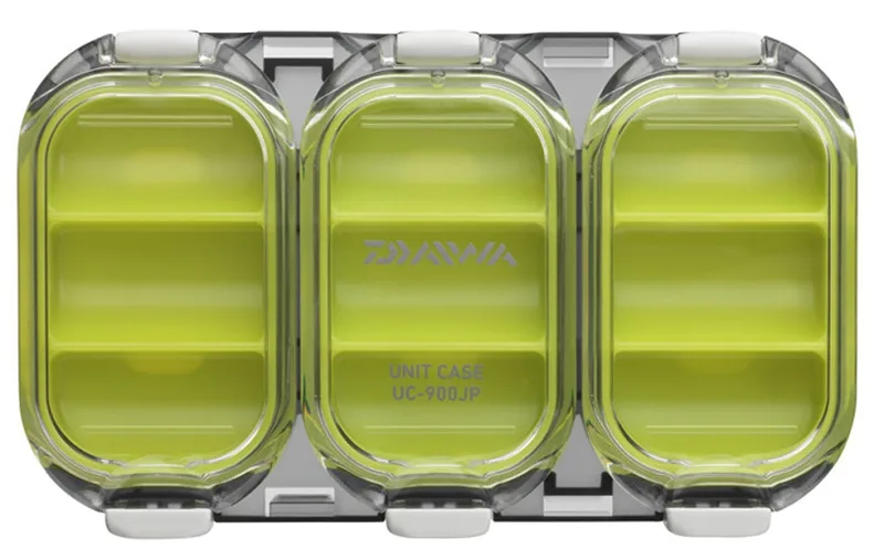 Daiwa vodotěsná krabička waterproof sealed unit case 900 zelená - 9 přihrádek