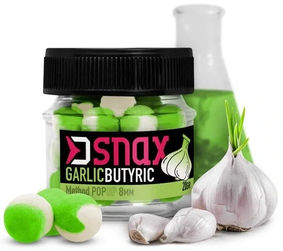 Delphin Pop Up Nástraha D Snax Pop Česnek Butyric 20g Hmotnost: 20g, Průměr: 8mm