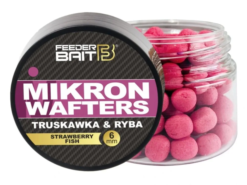 FeederBait Mikron Wafters 4x6mm 25ml - Jahoda/Ryba