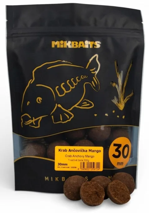 Mikbaits Boilies Fanatica Krab Ančovička Mango - 40mm 300g