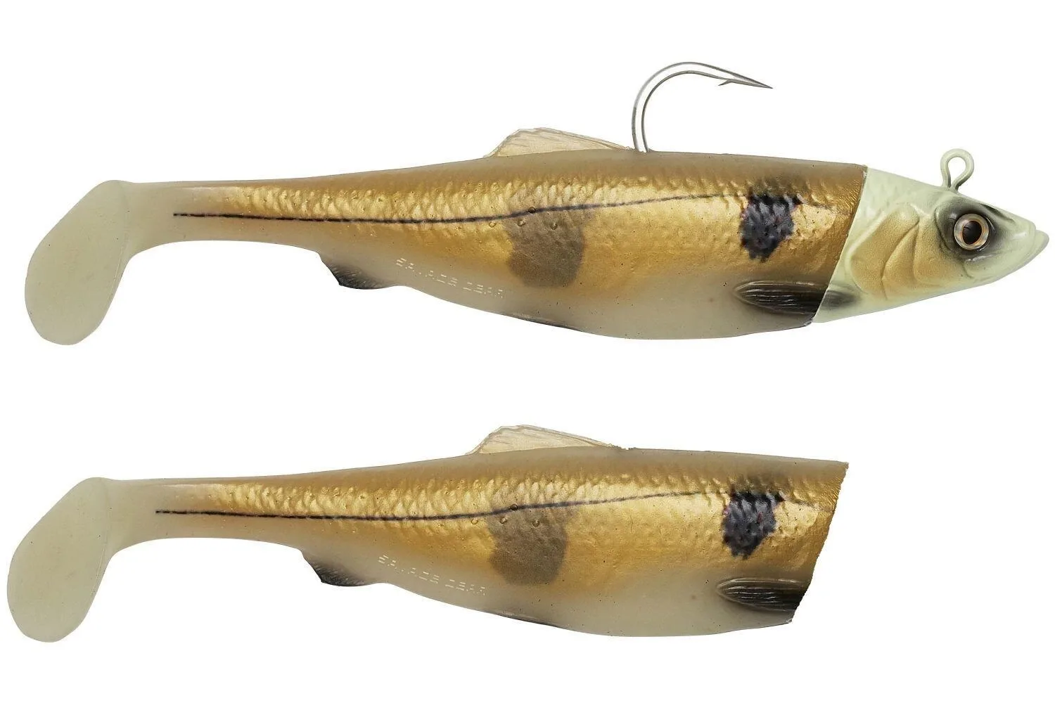 Savage Gear Nástraha 3D Herring Big Shad Sinking Glow Haddock Délka: 25cm, Hmotnost: 300g, Počet kusů: 2+1ks