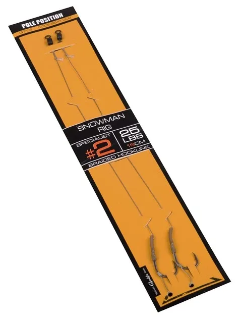 SPRO Hotový Návazec Na Boilie Pole Position Snowman Rig 2ks
