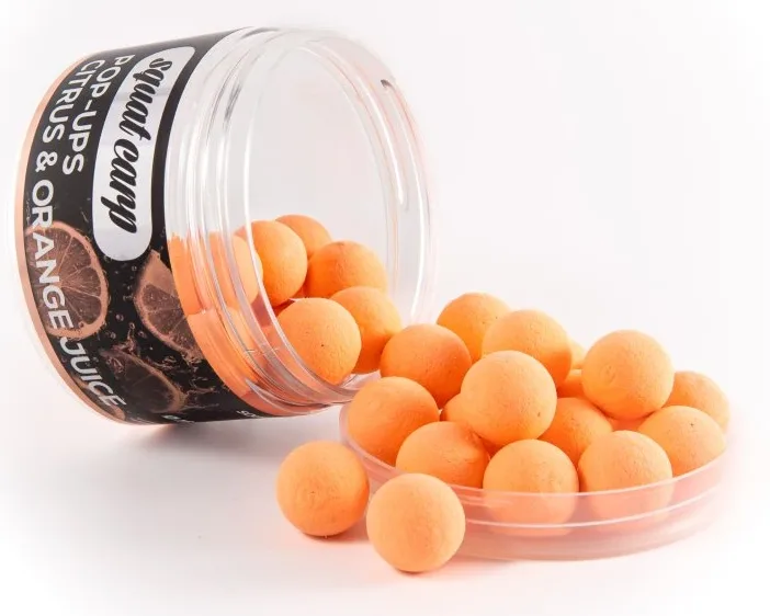 Squat carp plovoucí boilies pop-up citrus & orange juice 60 g - 16 mm