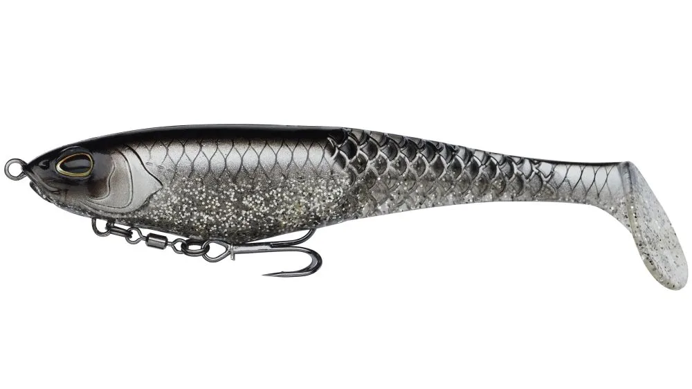 Berkley gumová nástraha powerbait cullshad shallow sinking black ghost - 15 cm 34 g