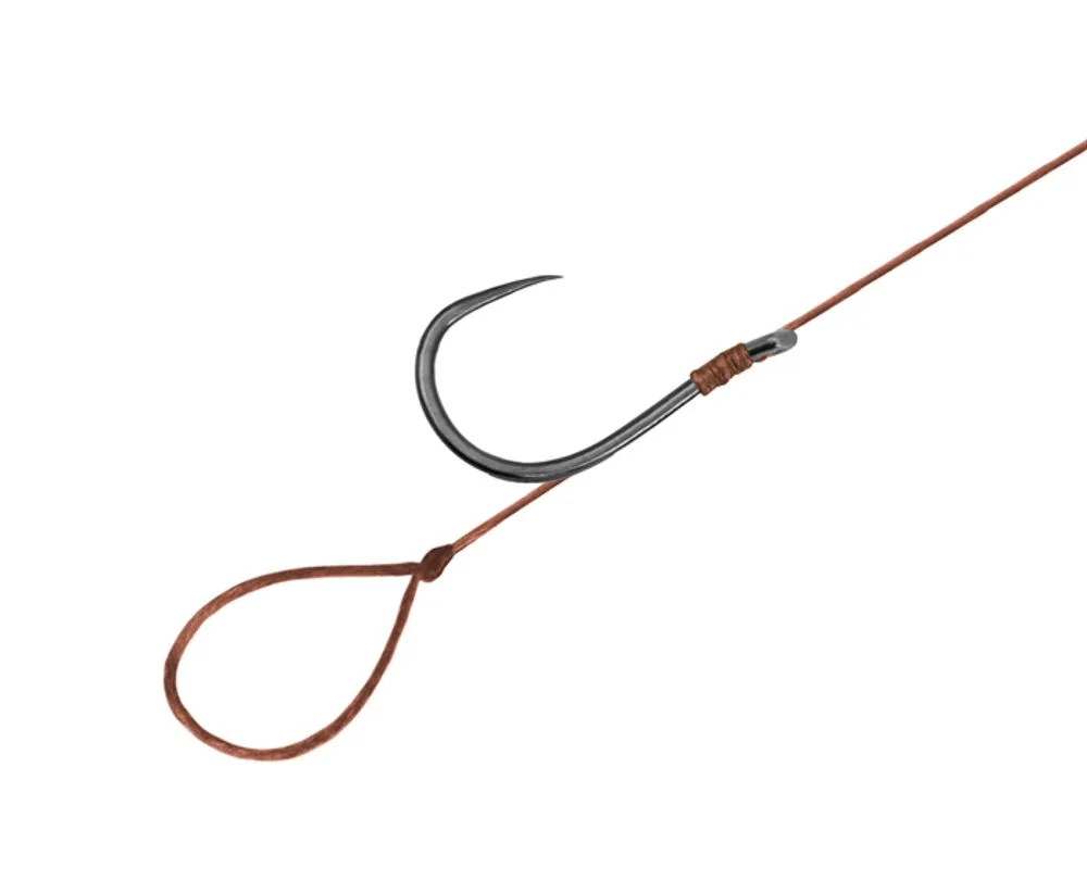 Delphin Feederový návazec Proxi 8 Loop bez protihrotu 6ks - 8cm #6 SM