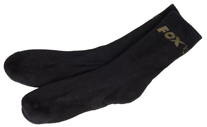 Fox ponožky black socks 3 - pack černé - 44-47
