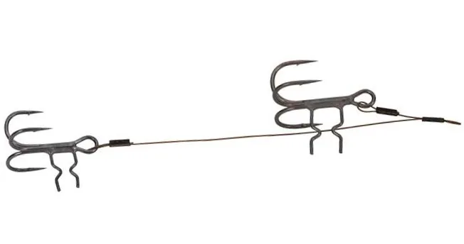 Fox rage strike point double stinge 2 ks - háček 1 a 2 délka 13 cm a 6 cm nosnost 18 kg